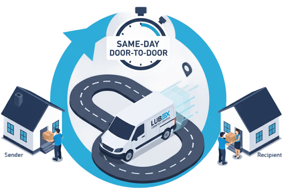 توصيل من باب إلى باب