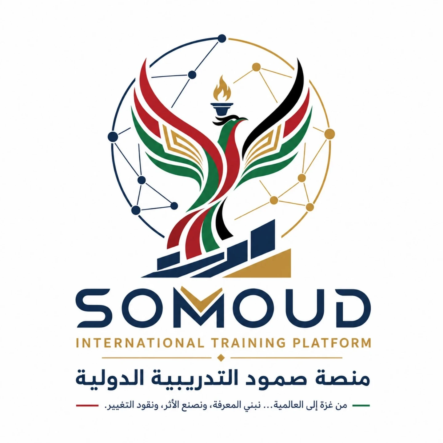 شعار منصة صمود التدريبية الدولية