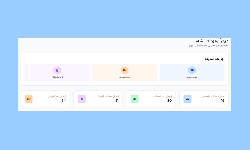 واجهة متجر إلكتروني