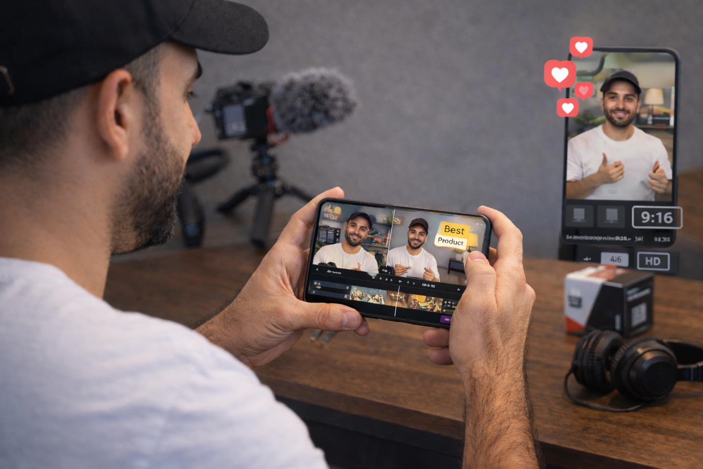 مونتاج فيديو UGC على الهاتف بواسطة CapCut